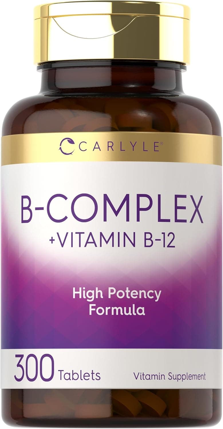 Carlyle B-Complex Vitamin with B12 | 300 Tablets | High…